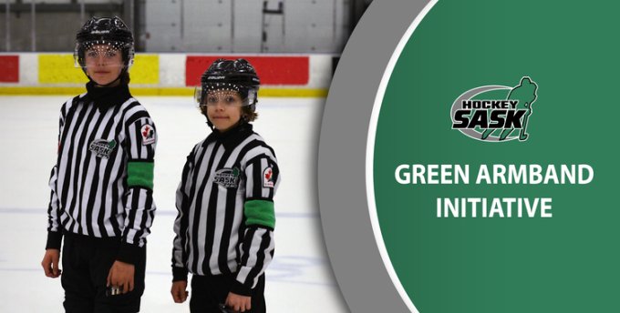 Green Armband Initiative to Boost Support for Young Hockey Officials in Saskatchewan